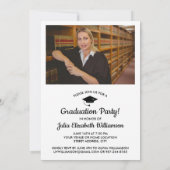 Law School Petten of Afstudeerder Photo Graduparty Kaart (Achterkant)