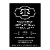 Law School Schalen van Justitie Graduation Party Kaart