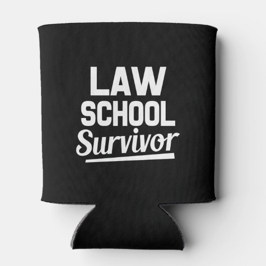 Law School Survivor grappige koelbox Blikjeskoeler (Achterkant)
