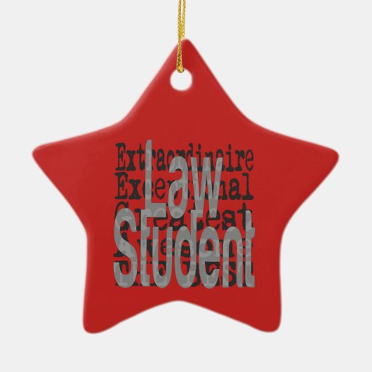 Law Student Extraordinaire Keramisch Ornament (Voorkant)