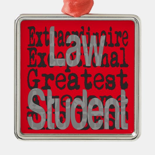 Law Student Extraordinaire Metalen Ornament (Voorkant)
