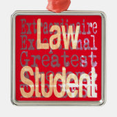 Law Student Extraordinaire Metalen Ornament (Voorkant)