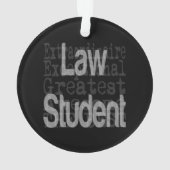 Law Student Extraordinaire Ornament (achterkant)
