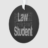Law Student Extraordinaire Ornament (voorkant)