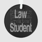 Law Student Extraordinaire Ornament (achterkant)