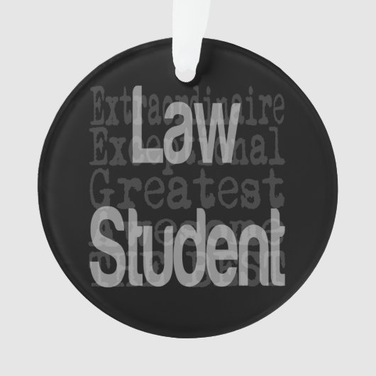 Law Student Extraordinaire Ornament (voorkant)