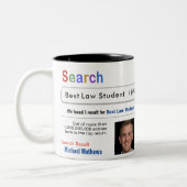 Law Student Funny Custom Beste Zoeken Cadeau Mok (Links)