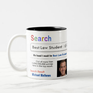Law Student Funny Custom Beste Zoeken Cadeau Mok