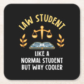 Law Student Way Clooler Kartonnen Onderzetters (Voorkant)
