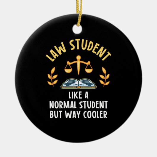 Law Student Way Clooler Keramisch Ornament (Voorkant)