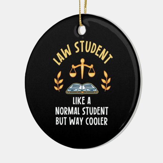 Law Student Way Clooler Keramisch Ornament (Links)