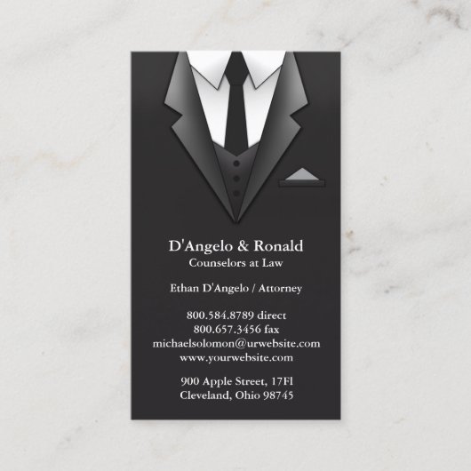 Law Suit Visitekaartje (Voorkant)
