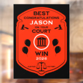 Law Victory Celebration Gift Raamsticker (Vel 2)