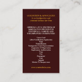 Law Visitekaartje (Achterkant)