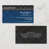 Law Visitekaartje - Blue Grey Black Professional (Voorkant / Achterkant)