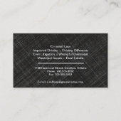 Law Visitekaartje - Paarse grijze zwarte professio (Achterkant)