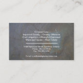 Law Visitekaartje - Rock Texture Lawyer Attorney (Achterkant)