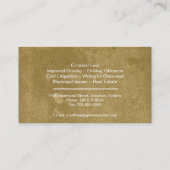 Law Visitekaartje - Simple Texture Lawyer Attorney (Achterkant)