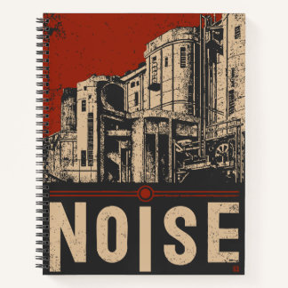 lawaai stedelijke industriële propaganda kunst notitieboek