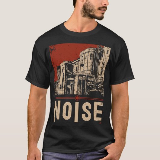 lawaai stedelijke industriële propaganda kunst t-shirt (Voorkant)