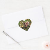 lawaaierige eekhoorn hart sticker (Envelop)