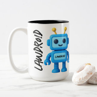 LawDroid Robot Mug Tweekleurige Koffiemok