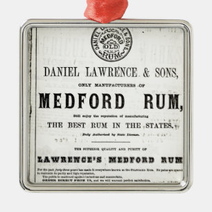 Lawerence's Medford Rum Metalen Ornament