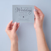 LAWEST PRICED Dusty Blue Wedding Flyer (Hand)