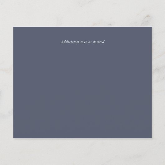 LAWEST PRICED Dusty Blue Wedding Flyer (Achterkant)