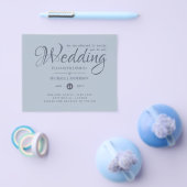 LAWEST PRICED Dusty Blue Wedding Flyer (Enkel)