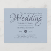 LAWEST PRICED Dusty Blue Wedding Flyer (Voorkant)