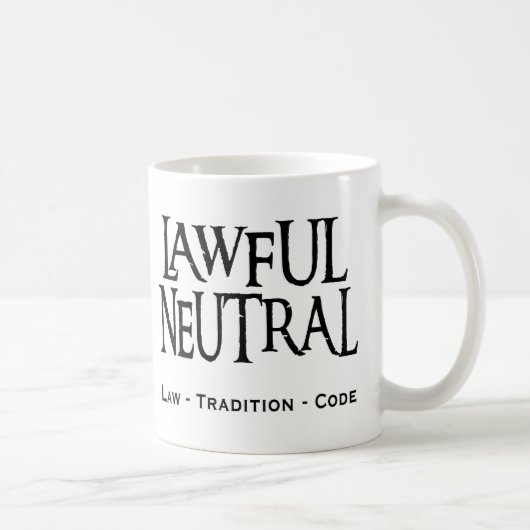"Lawful Neutral" Koffiemok (Rechts)