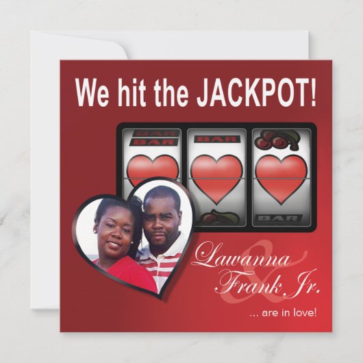 Lawil Las Vegas Jackpot Hearts Save the Date (Voorkant)