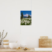 Lawinelelies en Mount Rainier 2 Poster (Keuken)