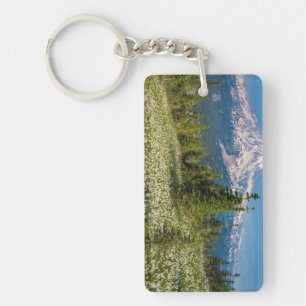 Lawinelelies en Mount Rainier Sleutelhanger