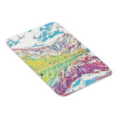 Lawinemeer in abstracte waterverf magneet (Rechterzijde)