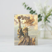 Lawless Lady Liberty Briefkaart (Staand voorkant)