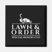 Lawn &amp; Order Special Mowing Unit - Gardening L Magneet (Voorkant)