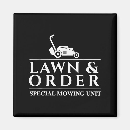 Lawn &amp; Order Special Mowing Unit - Gardening L Magneet (Voorkant)