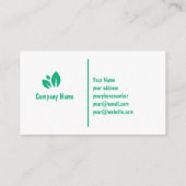 Lawn and Landscaping Business Card Template Visitekaartje (Achterkant)