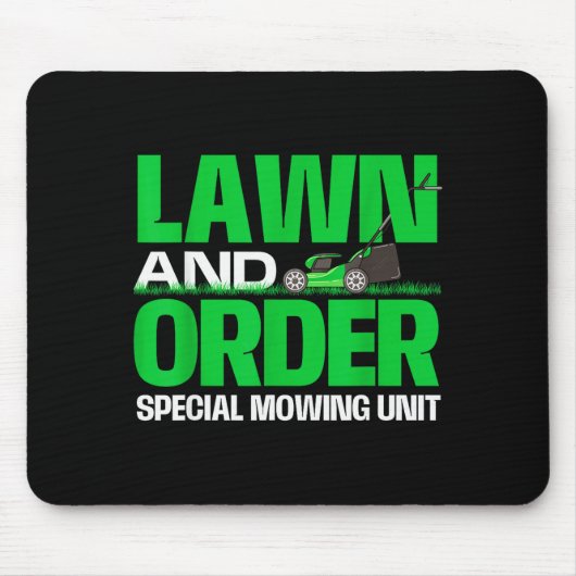 Lawn And Order Special Mowing Unit - Lawn Mower Ga Muismat (Voorkant)