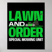 Lawn And Order Special Mowing Unit - Lawn Mower Ga Poster (Voorkant)