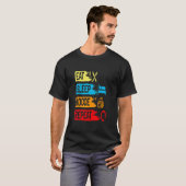 Lawn B0wling  Eet Slaap Bocce Herhaal Bocce T-shirt (Voorkant volledig)