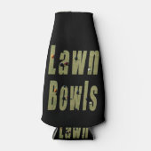 Lawn Bowl Dimensional Logo, Flesjeskoeler (Voorkant)