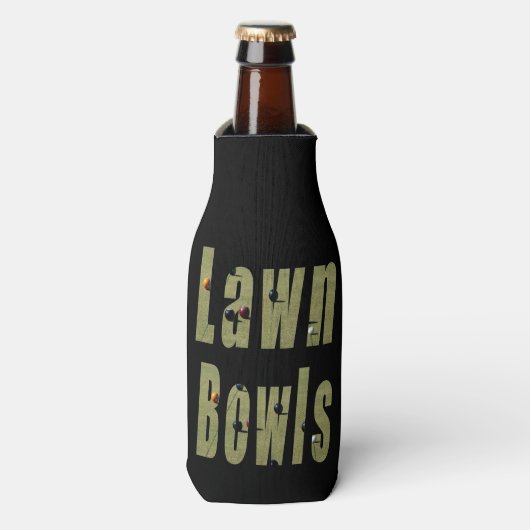 Lawn Bowl Dimensional Logo, Flesjeskoeler (Fles Voorkant)
