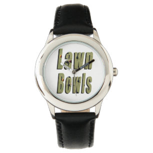 Lawn Bowl Dimensional Logo, Horloge