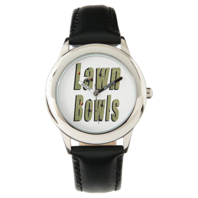 Lawn Bowl Dimensional Logo, Horloge (Voorkant)