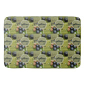 Lawn Bowl Five Afbeelding Collage Memory Foam Bath Badmat (Voorkant)