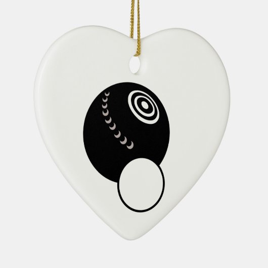 LAWN BOWL KERAMISCH ORNAMENT (Rechts)