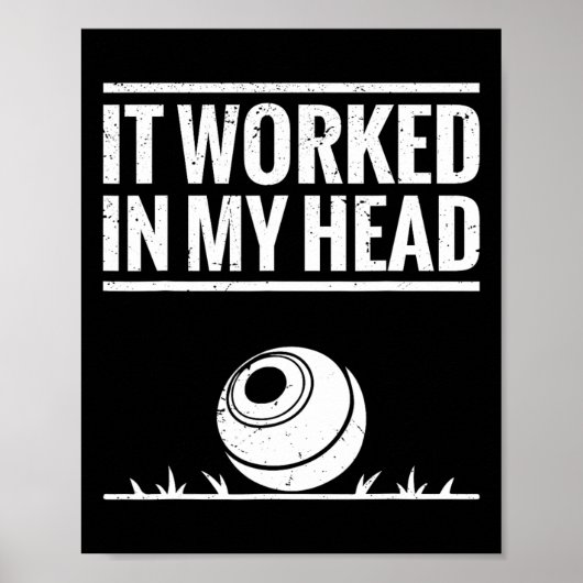 Lawn Bowler Set Lawn Bowling Kampioen Lawn Bowling Poster (Voorkant)